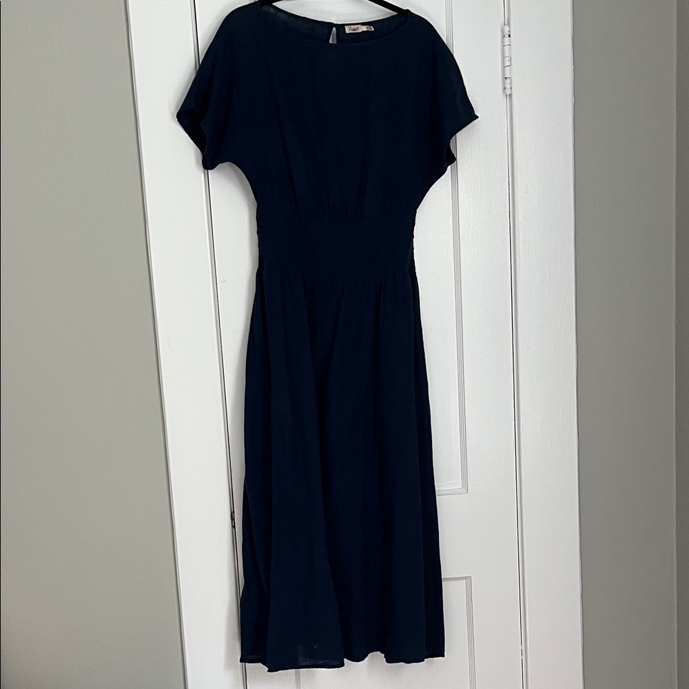 Faherty Midnight Blue Midi Dress